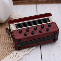 1:12 Dollhouse Accordion Realistic Musical Instrument Decor