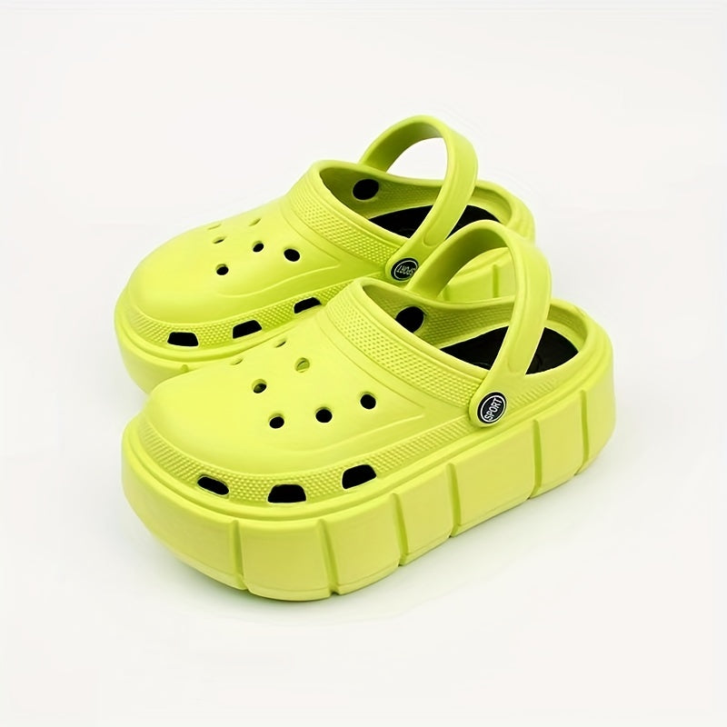 Women's Closed Toe Slip On Platform Clogs Comfortable Shoes