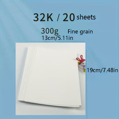 BAOHONG Watercolor Paper 300gsm 63.5KG Acid Artist Paper Textured Surface