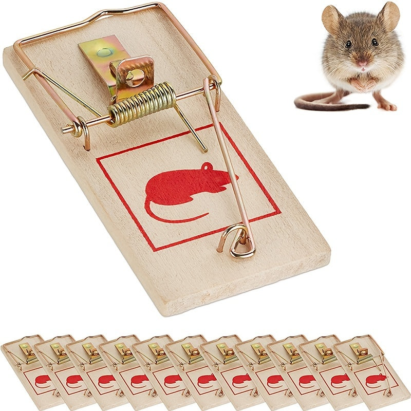 Wooden Mouse Trap Reusable Rat Trap Home Garden