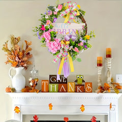 Colorful Ribbon Bow Garland Christmas Hanging Decorations