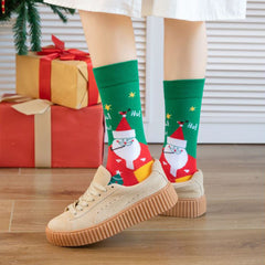 3 Pairs Women's Christmas Mixed Socks Bundle