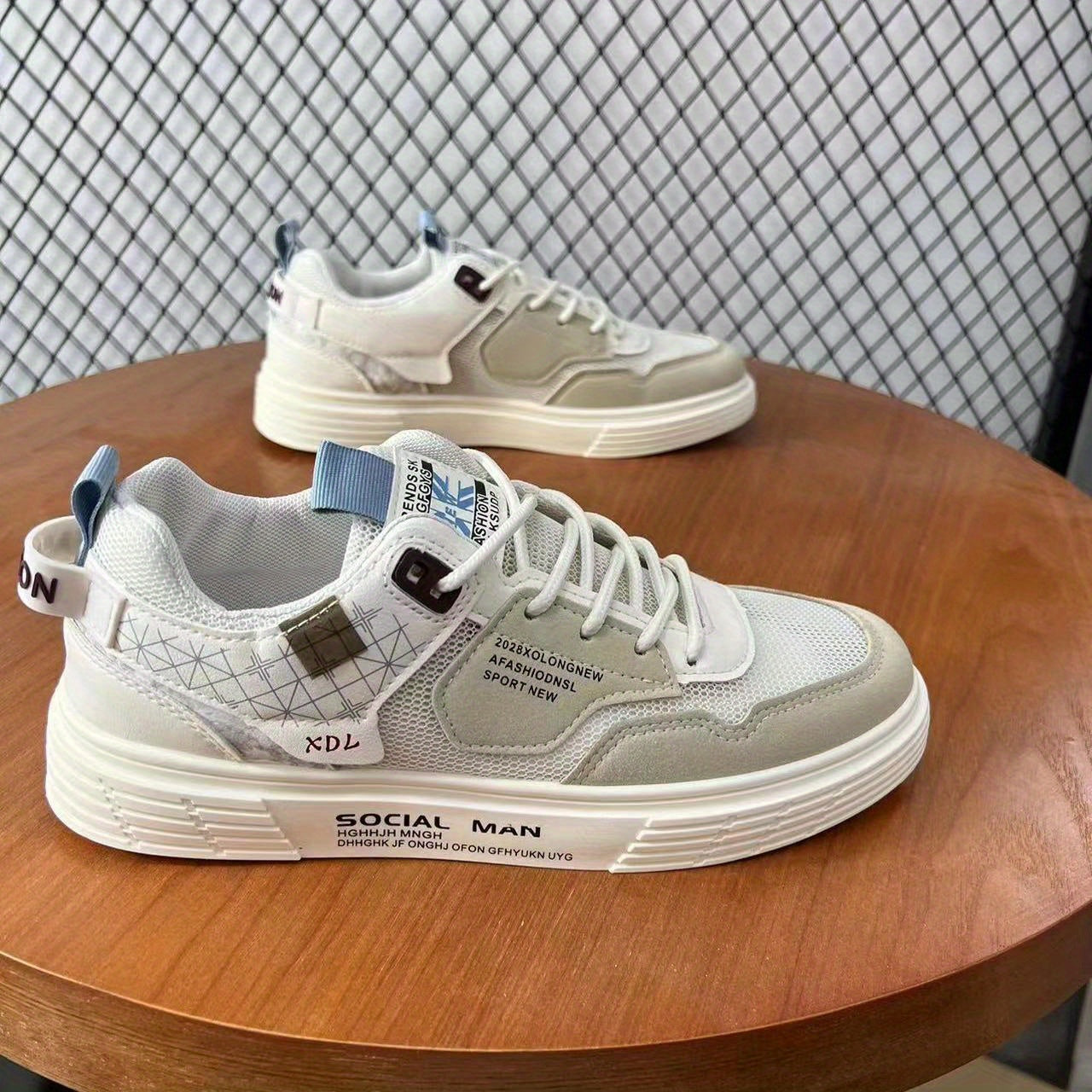Men's Breathable Skate Shoes Non Slip Sneakers for Youth