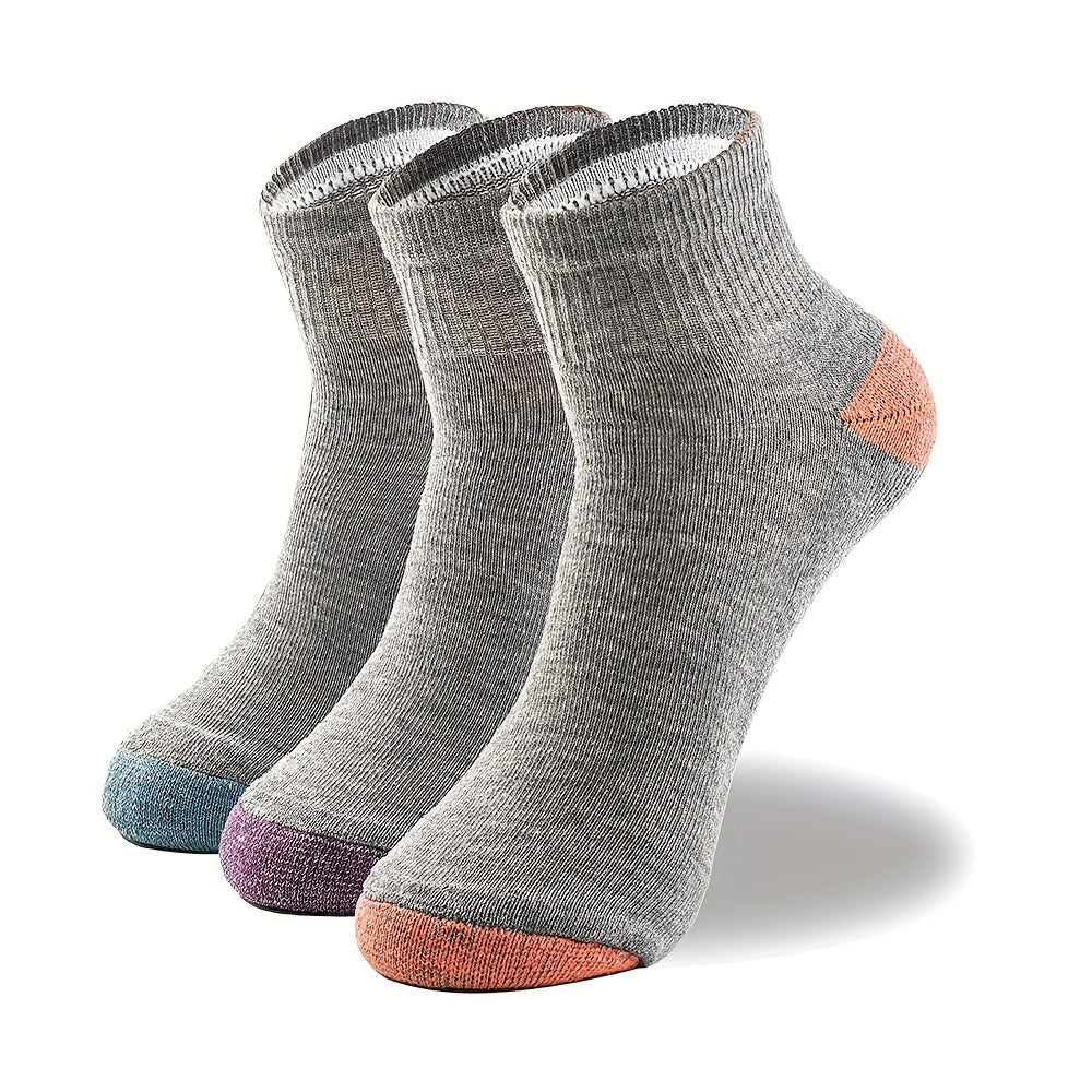 3 Pairs Women's Sports Ankle Socks Casual Comfy Low Cut Socks