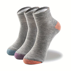 3 Pairs Women's Sports Ankle Socks Casual Comfy Low Cut Socks