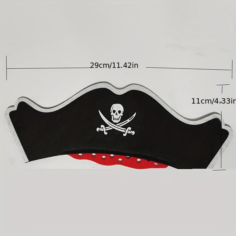 Halloween Pirate Hat Eye Mask Set