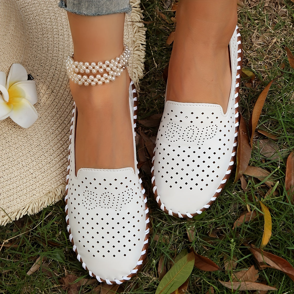 Women's Hollow Out Slip On Sneakers