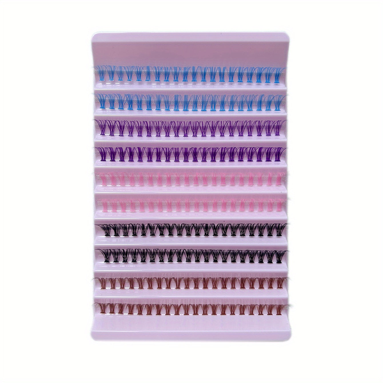10 Row Cluster Lashes Natural Thick Segmented False Eyelashes with Self Grafting