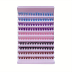 10 Row Cluster Lashes Natural Thick Segmented False Eyelashes with Self Grafting