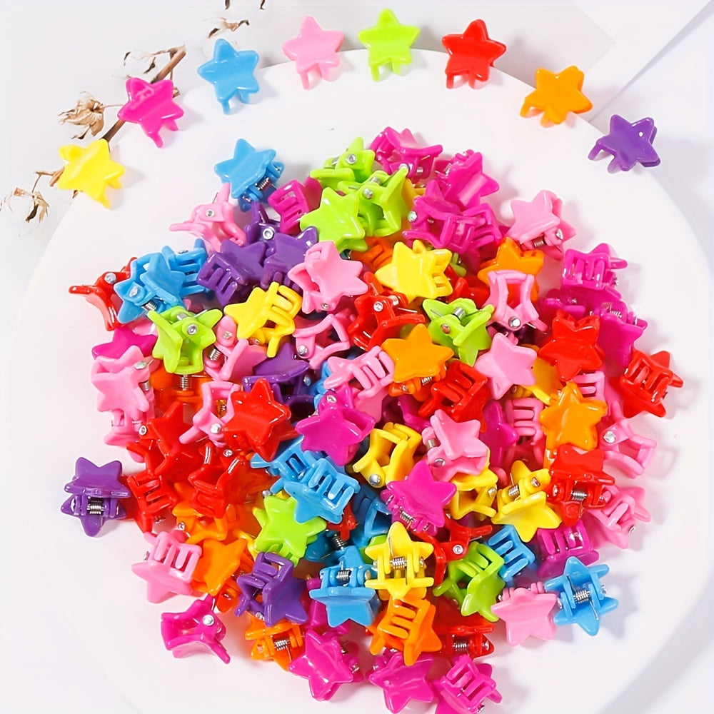 100pcs Star Hair Clips for Baby Girls Holiday Hair Accessories