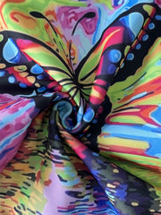 Butterfly Graffiti Hooded Sweatshirt Girls Boys Pullover Sports
