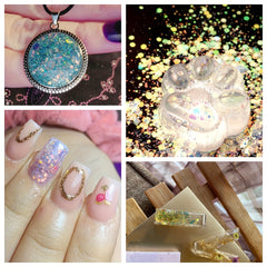 32 Colors Holographic Chunky Glitter Set for Resin Art Crafts Nail Body
