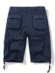 Men's Cotton Casual Cargo Shorts with Pockets
