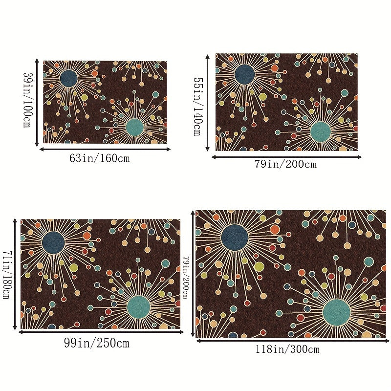 Large Geometric Indoor Outdoor Area Rug for Living Room Bedroom