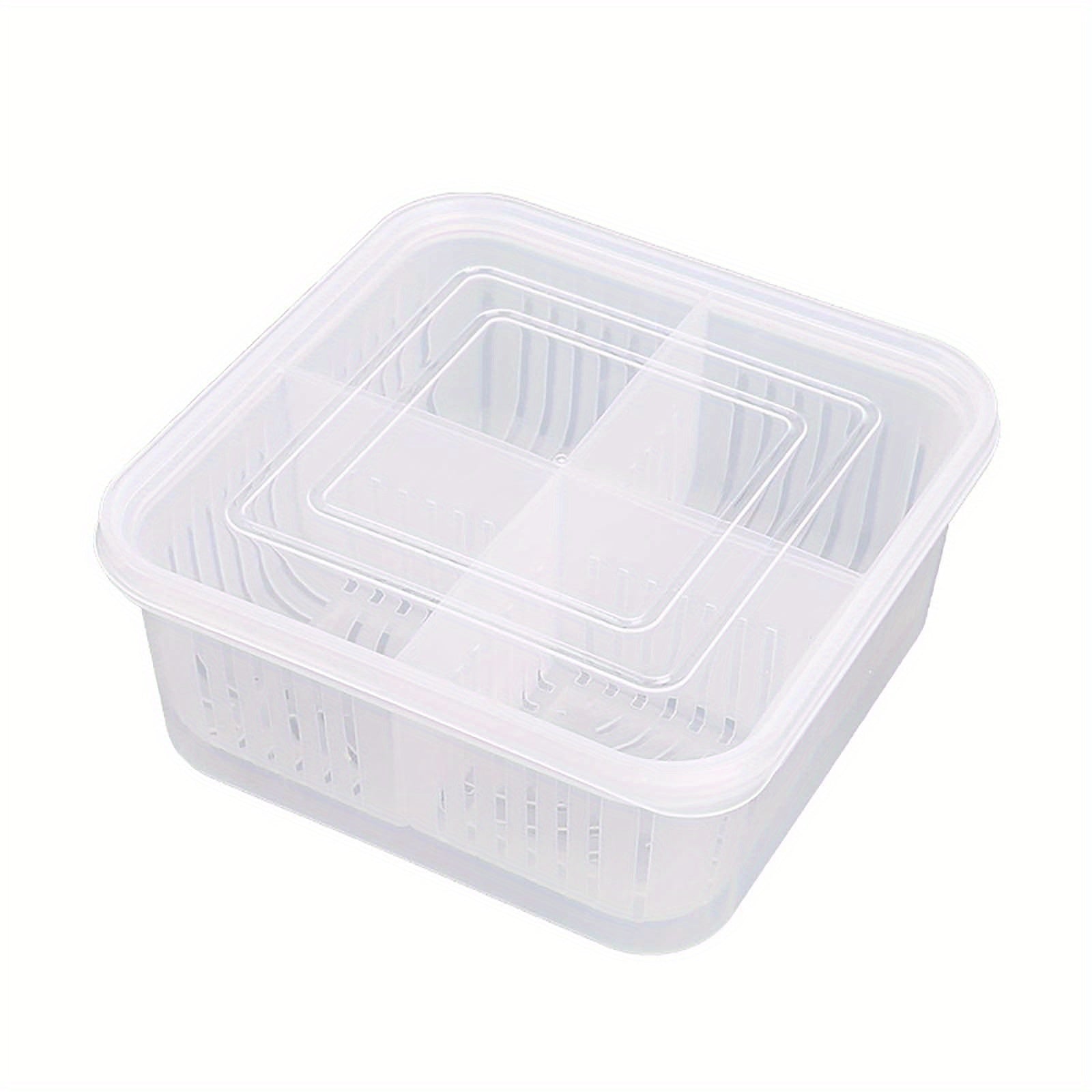 Refrigerator Fresh-keeping Drain Box Vegetable Storage Organizer