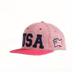 Toddler Baseball Cap Letter Flag Snapback Cap Boys Girls
