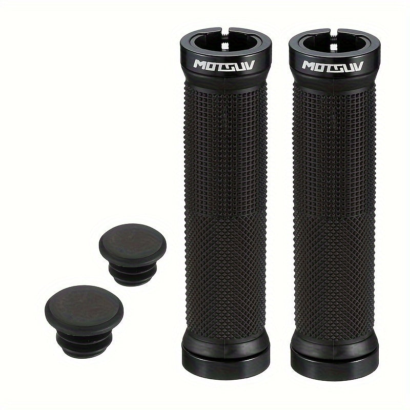 MTB Handlebar Grips Aluminum Locking Non-slip Shock Absorption