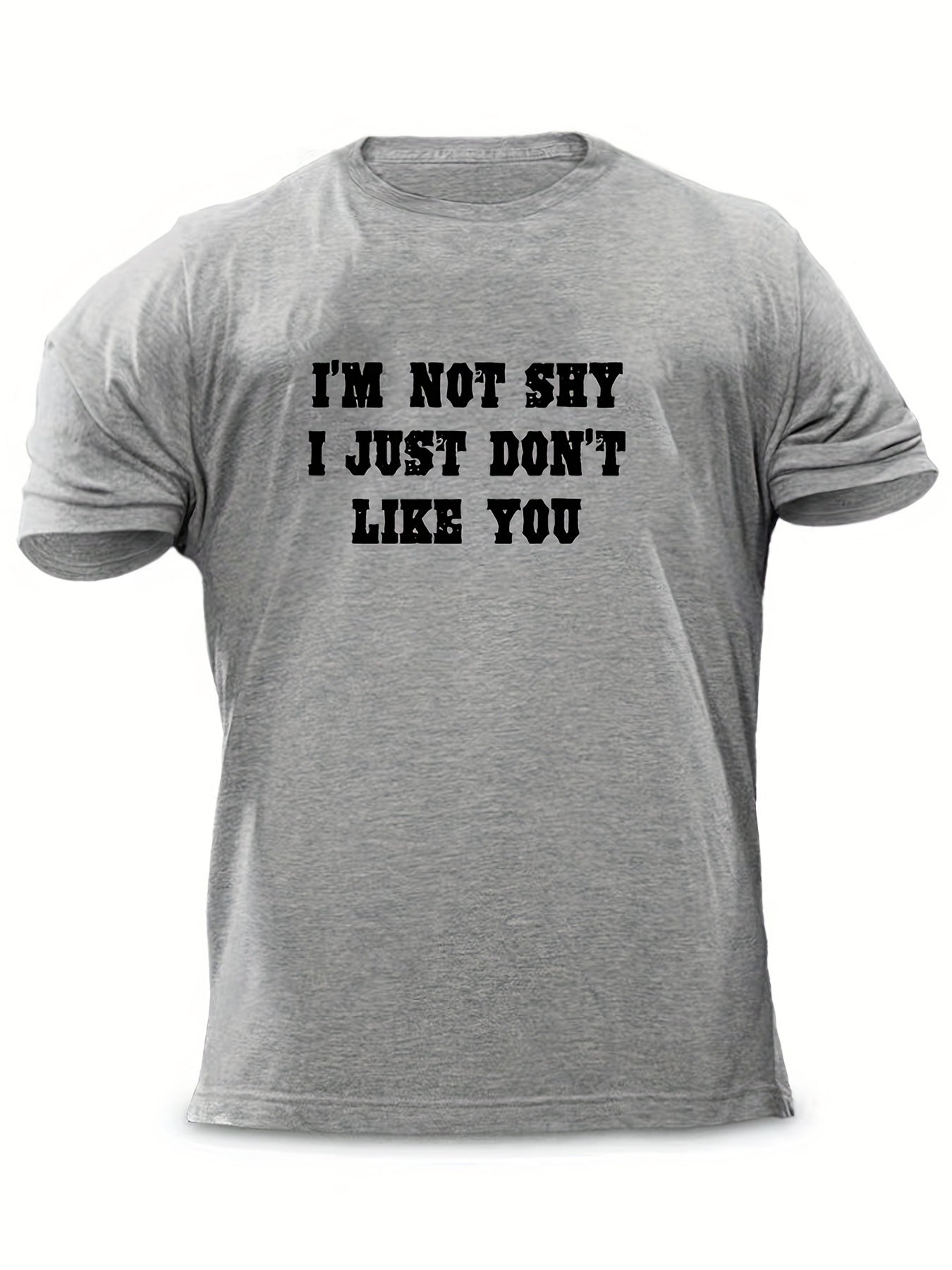 Bold & Unapologetic Men's Letter Print T-shirt for Summer