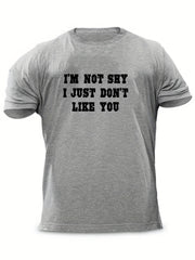 Bold & Unapologetic Men's Letter Print T-shirt for Summer