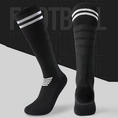 Breathable Anti Slip Soccer Socks with Thick Towel Bottom - Size US 6-10