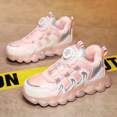 Plush Lining Shoes - Comfy Breathable Sneakers