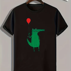 Dinosaur Print Men's Graphic T shirt Casual Comfy Tees For Summer