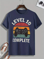 Men's Vintage Game Controller Print T shirt Active Tee