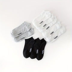 10 Pairs Letter Print All Match Ankle Socks Women's Stockings