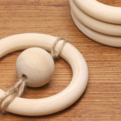 10pcs Unfinished Wood Rings DIY Craft Jewelry Bangle