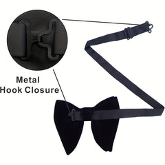 Velvet Butterfly Bow Tie for Wedding Groomsmen