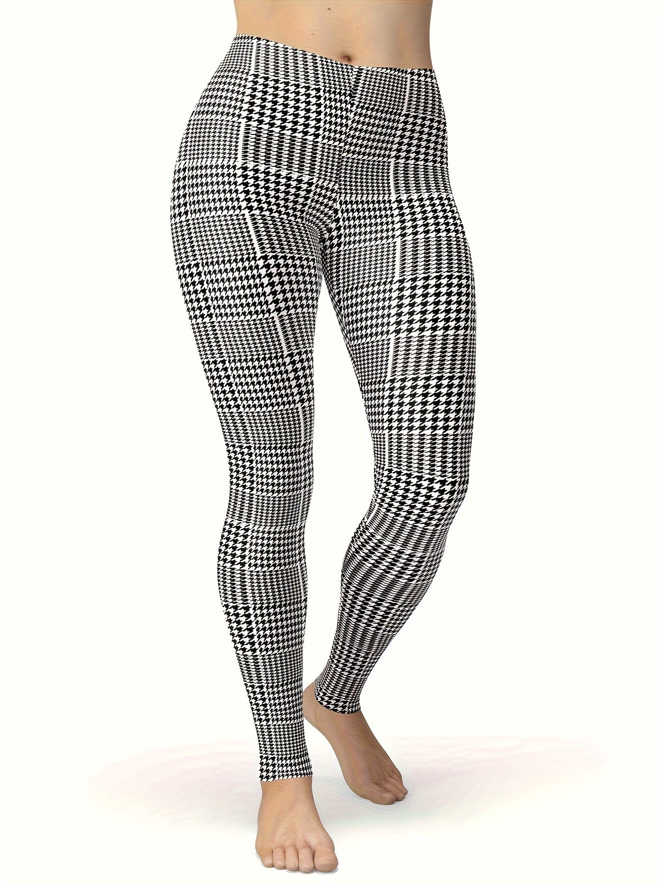 Goth Skull Print High Rise Leggings