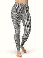 Goth Skull Print High Rise Leggings