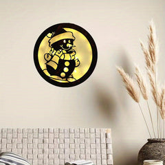 Christmas Halloween Scene Decoration Lights Mother And Baby Decoration