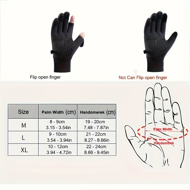 Windproof Waterproof Winter Cold proof Touch Screen Gloves For Men