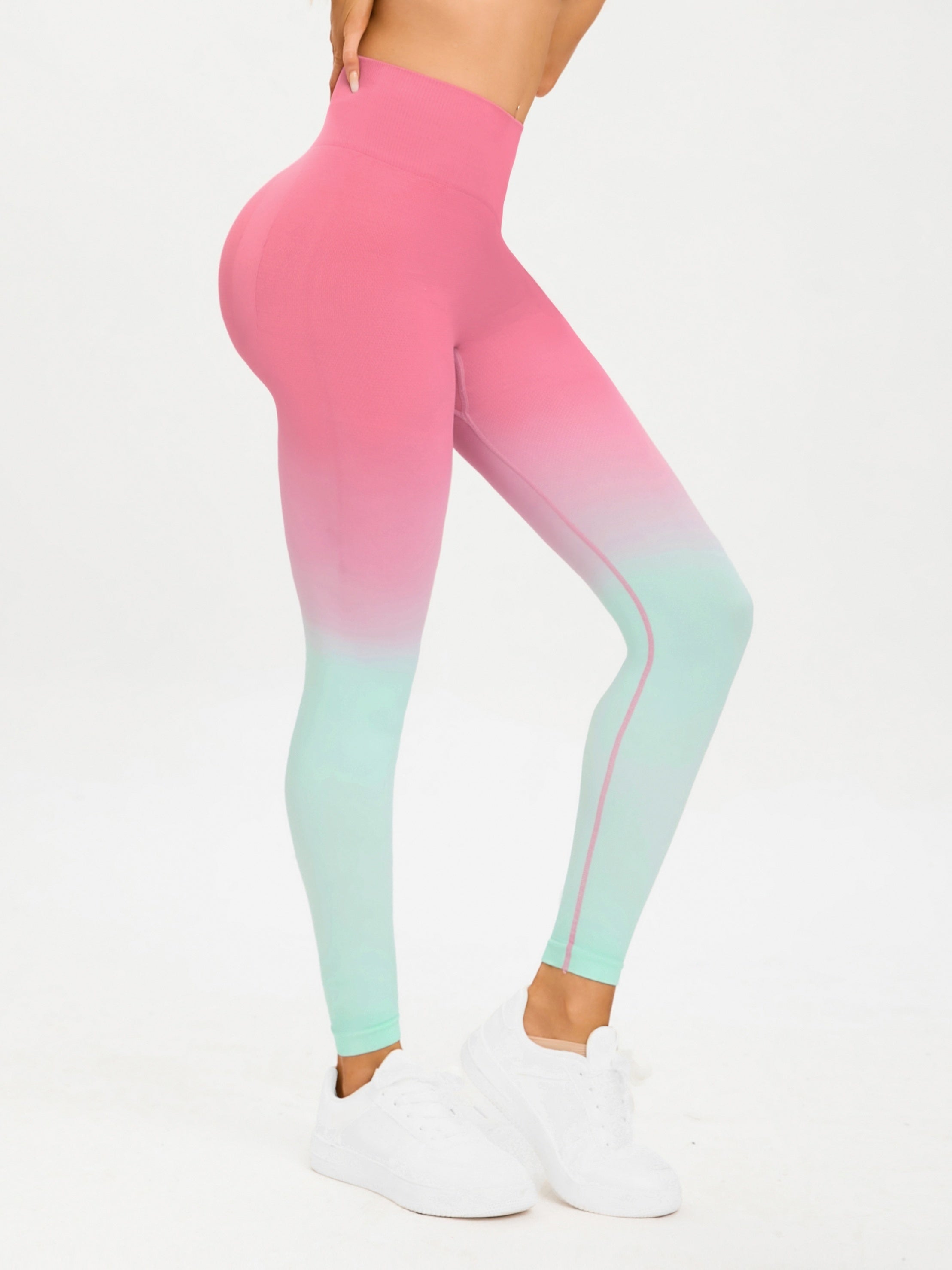 Gradient High Waist Yoga Pants Women Slimming Hip Lifting Leggings