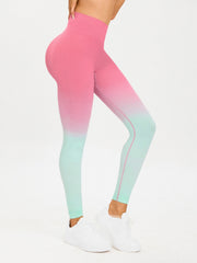 Gradient High Waist Yoga Pants Women Slimming Hip Lifting Leggings