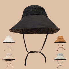Large Brim Cotton Bucket Hat Solid Casual Sun Hat Outdoor Fisherman Cap