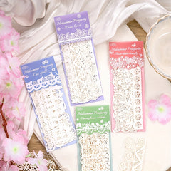 10pcs Retro Border Non Sticky Wind Account DIY Material Paper Bag