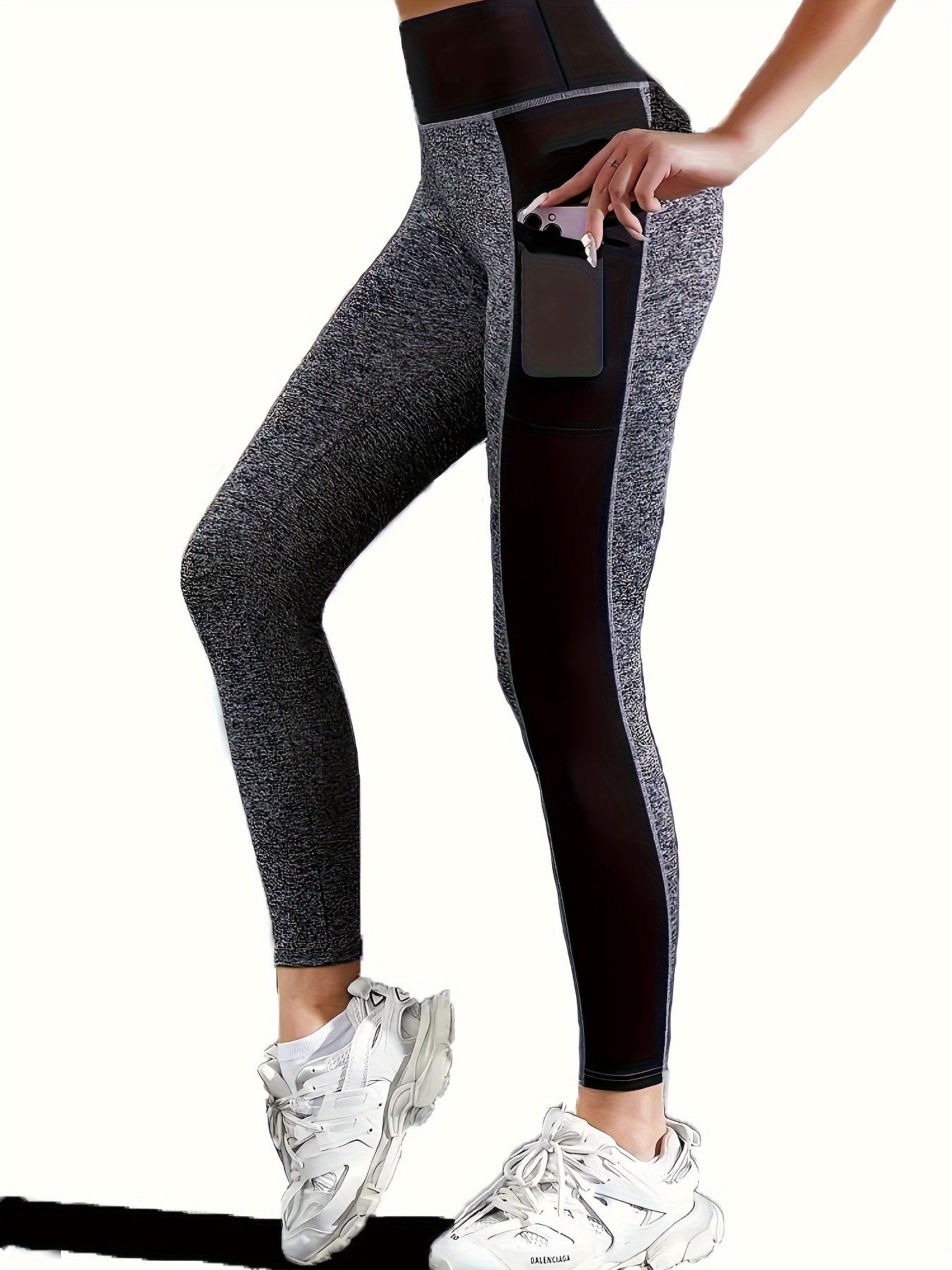 Mesh Pocket Yoga Pants Breathable Leggings