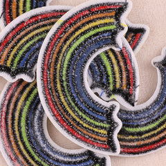 5pcs Rainbow Patch Sticker Bag Coat DIY Iron on Patch