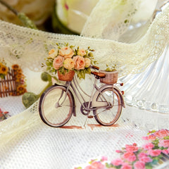 30pcs Alice Manor Light Retro Flower Guka Journal Stickers