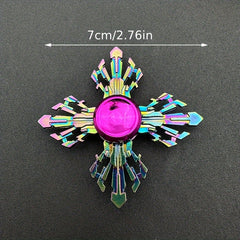 Rainbow & Purple Fidget Spinner Zinc Alloy Hand Gyroscope