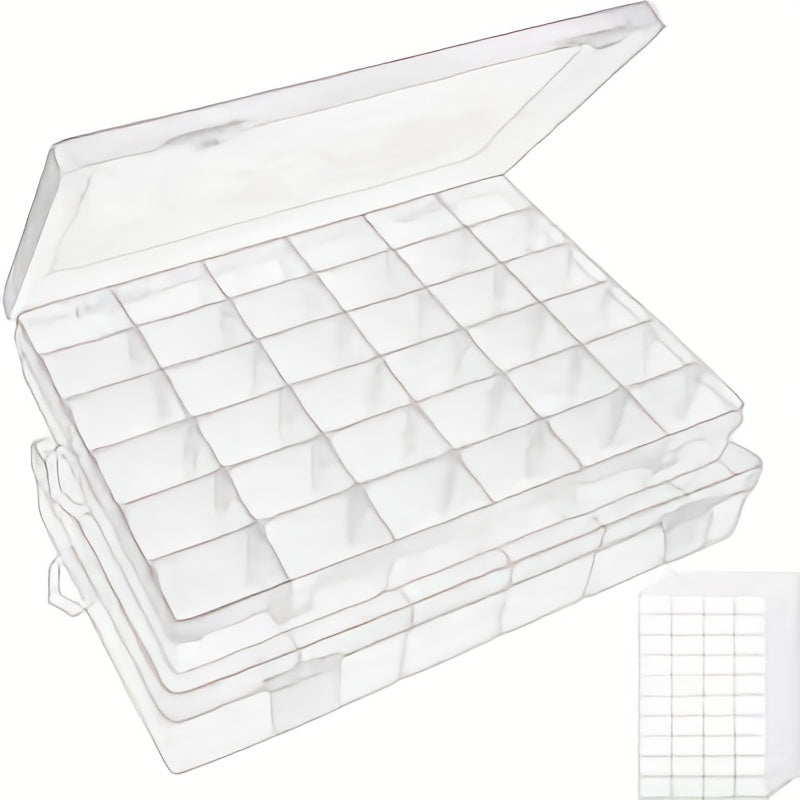 28 Grid Unloading Nail Box Beaded Storage Box High Transparent PP Empty Box