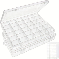 28 Grid Unloading Nail Box Beaded Storage Box High Transparent PP Empty Box