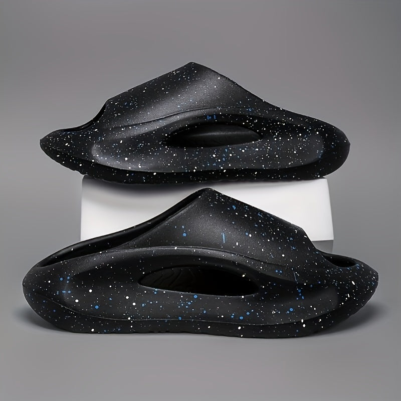 Men's Slide Slippers Open Toe Shoes for Indoor Outdoor Beach Shower