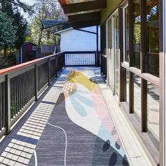 Modern Abstract Long Carpet, Machine Washable Anti-Slip