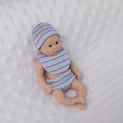 6" 15 24 cm Reborn Baby Doll Full Silicone Body Toy For Kids