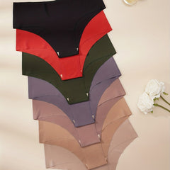 7pcs Seamless Hipster Panties Comfy Stretchy Intimates Panties