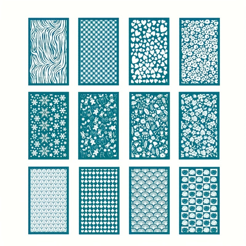 Polymer Silk Screen Printing Template Clay Earrings Net Version
