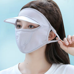 Sunscreen Mask With Brim UV Protection Outdoor Cycling Mask